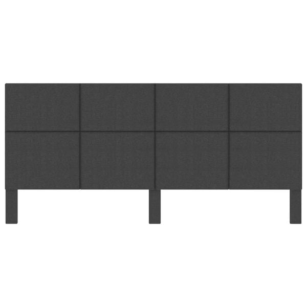 vidaXL Galvūgalis, tamsiai pilkos spalvos, 200x200cm, audinys