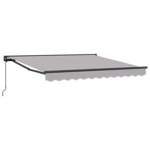 vidaXL Markizės rėmas &Scaron;viesiai pilka 300 x 250 cm