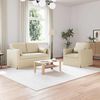 vidaXL Sofa 2 pcs Kreminė 139 x 78 x 80 cm audinys