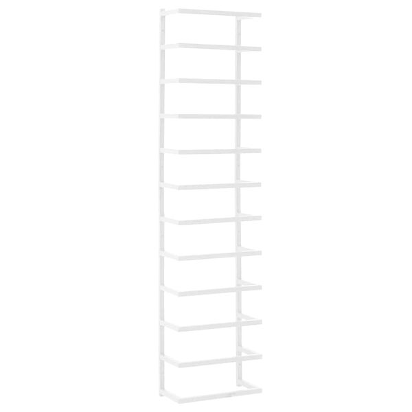 vidaXL Rank&scaron;luosčių kabykla, baltos spalvos, 24x12x96cm, plienas