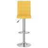 vidaXL Baro taburetė, garstyčių geltonos spalvos, audinys