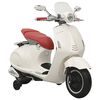 vidaXL Vaikiškas elektrinis motoroleris Vespa GTS300, baltos spalvos