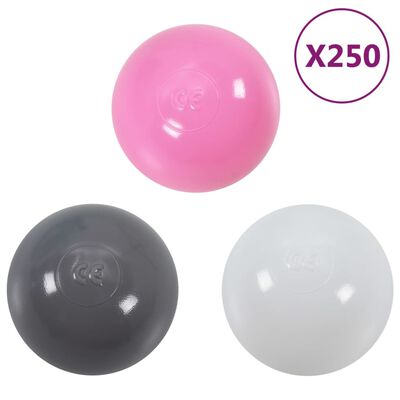 vidaXL Žaidimų palapinė su 250 kamuoliukų, spalvota, 338x123x111cm