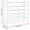vidaXL Vyno laikiklis 36 buteliams, juodos spalvos, geležis