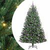 vidaXL Dirbtinė Sulankstoma Kalėdų Eglutė Žalia 240 cm PVC ir metalas