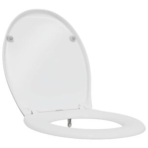 vidaXL Tualeto sėdynė Balta 47 x 37 x 4 cm Duroplastas
