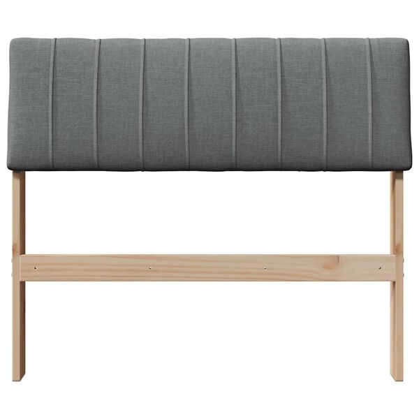 vidaXL Apmu&scaron;ta lovos galvūgalis Tamsiai pilka 90 cm