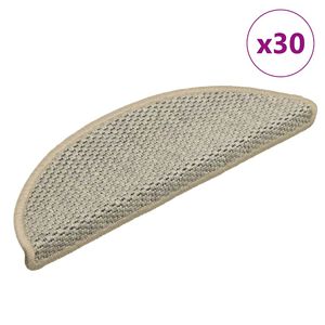 vidaXL Lipnūs laiptų kilimėliai, 30vnt., &scaron;viesiai žali, 56x17x3cm