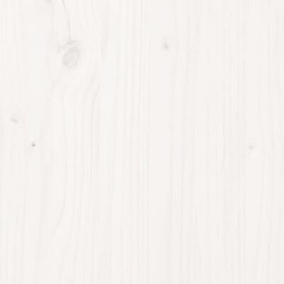vidaXL Malkų laikiklis, baltas, 33,5x30x110cm, pušies medienos masyvas