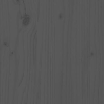 vidaXL Šoninė spintelė, pilka, 100x40x75cm, pušies medienos masyvas