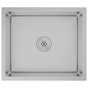 vidaXL Virtuvės plautuvė, rankų darbo, nerūdijantis plienas
