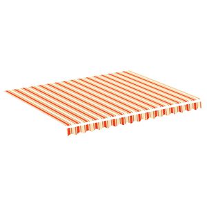 vidaXL Pakaitinis audinys markizei, geltona ir oranžinė, 300x250 cm, poliesteris
