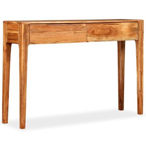 vidaXL Konsolinis staliukas, masyvi mediena, 118x30x80cm
