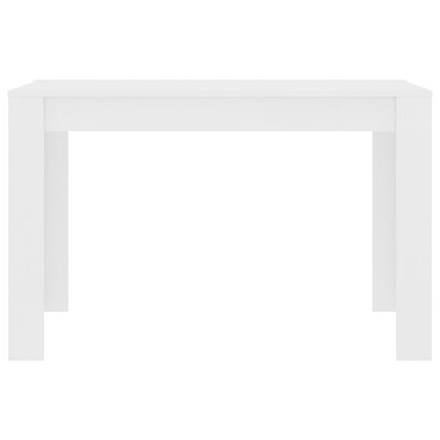 vidaXL Valgomojo stalas, baltos spalvos, 120x60x76cm, MDP