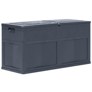 vidaXL Sodo daiktadėžė, juodos spalvos, 320 L