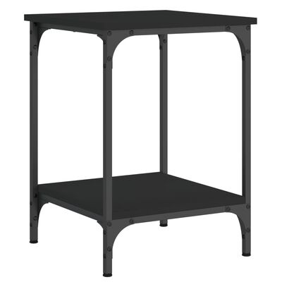 vidaXL Kavos staliukas, juodos spalvos, 40x40x55cm, apdirbta mediena