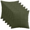 vidaXL Pagalvėlės užvalkalas 6 pcs ALMELO Žalia 30 x 30 cm mančester