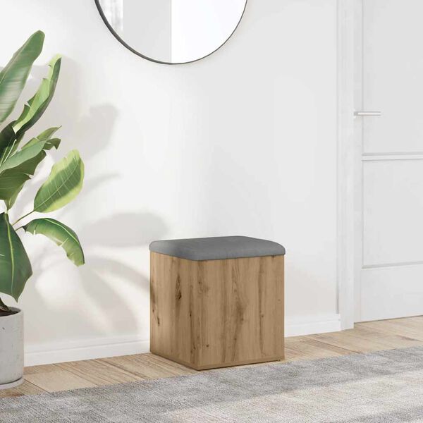 vidaXL laikymo suolas Artisan ąžuolas 42x42x45 cm inžinerinė mediena