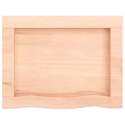 vidaXL Vonios kambario stalviršis, 40x30x(2-4) cm, medienos masyvas