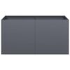 vidaXL Lovelis, antracito, 80x40x40cm, &scaron;altai valcuotas plienas