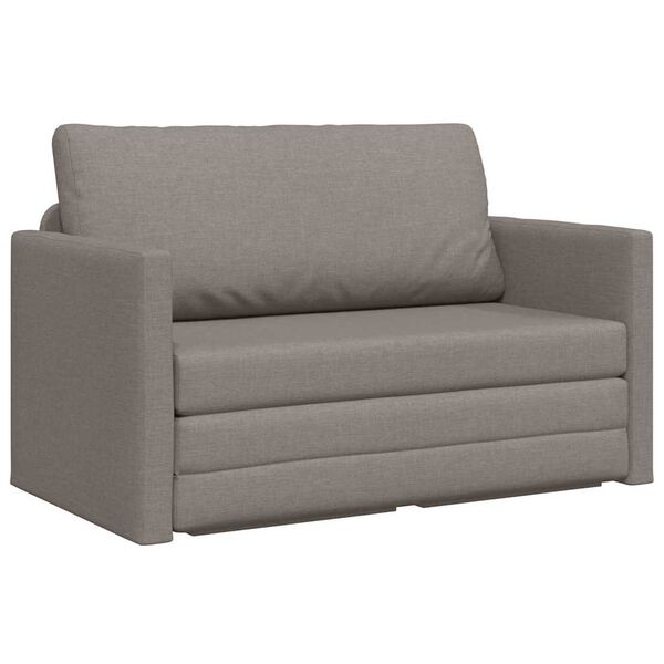 vidaXL Sofa lova 110cm Taupe audinys
