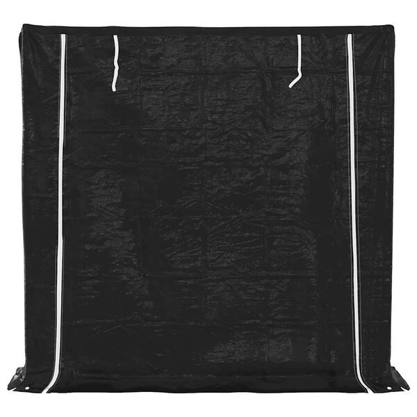 vidaXL Stovas malkoms su apdangalu nuo lietaus, 200x40x200cm