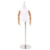 vidaXL Reguliuojamas 120-157 cm manekenas su baze Uniseksas PP Balta