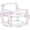 vidaXL Lauko sofos komplektas Kietasis akacijos medis ir Textilene