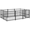vidaXL Lauko voljeras &scaron;unims, plienas, 5,63m&sup2;