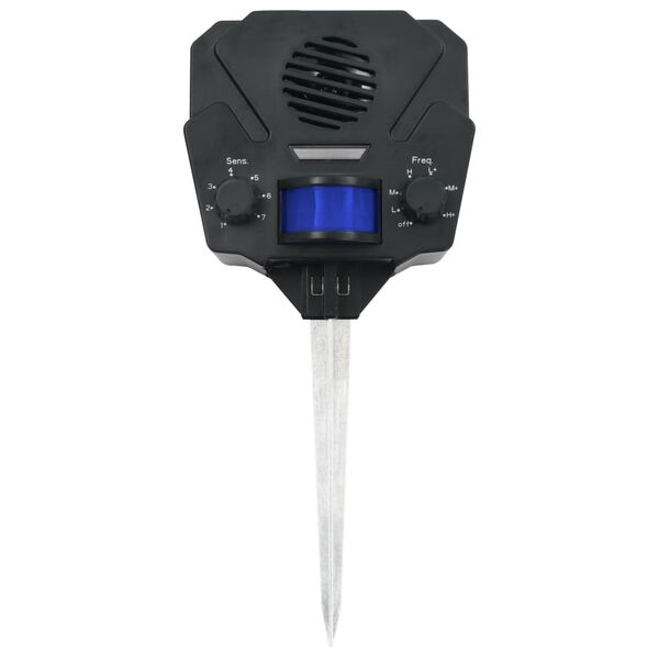 vidaXL Ultragarsinis prietaisas gyvūnų baidymui, aktyvuojamas judesio