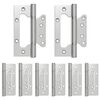 vidaXL Vyrius 8 vnt. 125 x 78 x 13 mm Sidabrinė Plienas