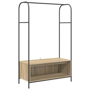 vidaXL Drabužių stovas Rudas ąžuolas 100 x 44 x 160 cm