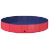 vidaXL &Scaron;unų baseinas &Oslash;200 x 30 cm Storas PVC Raudona