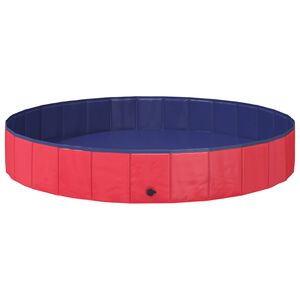 vidaXL &Scaron;unų baseinas &Oslash;200 x 30 cm Storas PVC Raudona