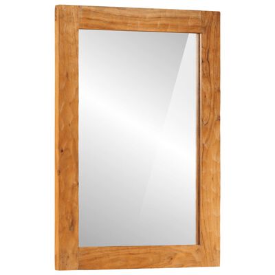vidaXL Vonios veidrodis, 50x70x2,5cm, akacijos masyvas ir stiklas