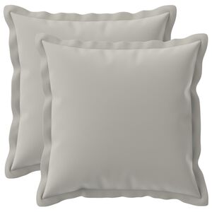 vidaXL Pagalvėlės užvalkalas 2 vnt. HOUTEN Pilka 30 x 30 cm