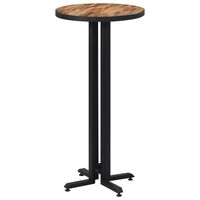 vidaXL Baro stalas, 55x110cm, perdirbtos tikmedžio medienos masyvas