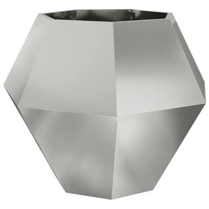 vidaXL Lovelis Sidabrinė 100 x 100 x 80 cm Galvanizuotas plienas