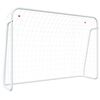 vidaXL Futbolo vartai, balti, 214x75x152cm, plienas/poliesteris