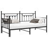vidaXL Dienos lovos rėmas Juoda 100 x 190 cm Plienas