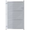 vidaXL Sodo vartai 85 x 144 cm Nerūdijantis plienas Užrakintas