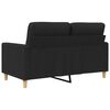 vidaXL Dvivietė sofa, juodos spalvos, 120cm, audinys