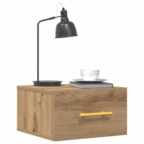 vidaXL Šalia lovos spintelė artisano ąžuolo 35 x 35 x 20 cm