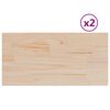 vidaXL Stalvir&scaron;iai, 2vnt., 90x45x1,7cm, pu&scaron;ies masyvas, stačiakampiai