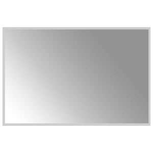 vidaXL LED vonios veidrodis Skaidrus 90 x 60 cm grūdintas stiklas