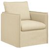 vidaXL Sofa Kreminė 75 x 82 x 85 cm audinys