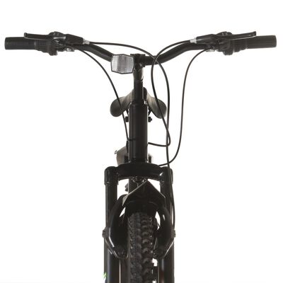 vidaXL Kalnų dviratis, juodas, 21 greitis, 26 colių ratai