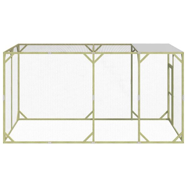 vidaXL Vi&scaron;tidė, 200x400x200cm, impregnuotos pu&scaron;ies medienos masyvas