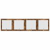 vidaXL &Scaron;unų vartai su stovais 4 pcs Dūminio ąžuolo 100 x 100 cm