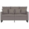 vidaXL Dvivietė sofa, taupe spalvos, 120cm, audinys